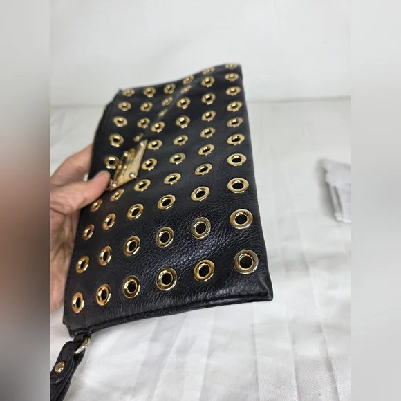 Michael Michael Kors Black and Gold Women's Clutch - Picture 4 of 11